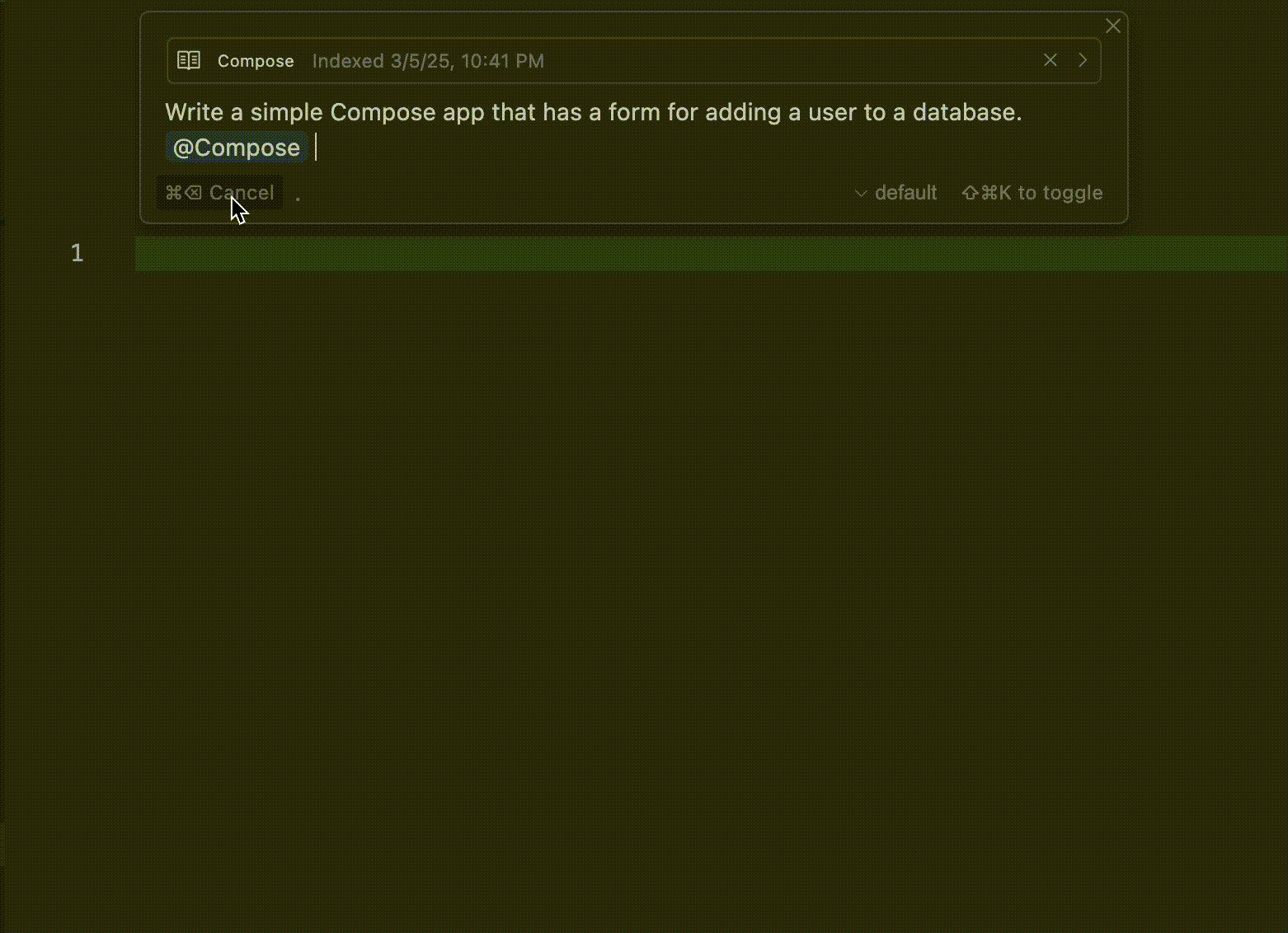Build Compose apps with AI